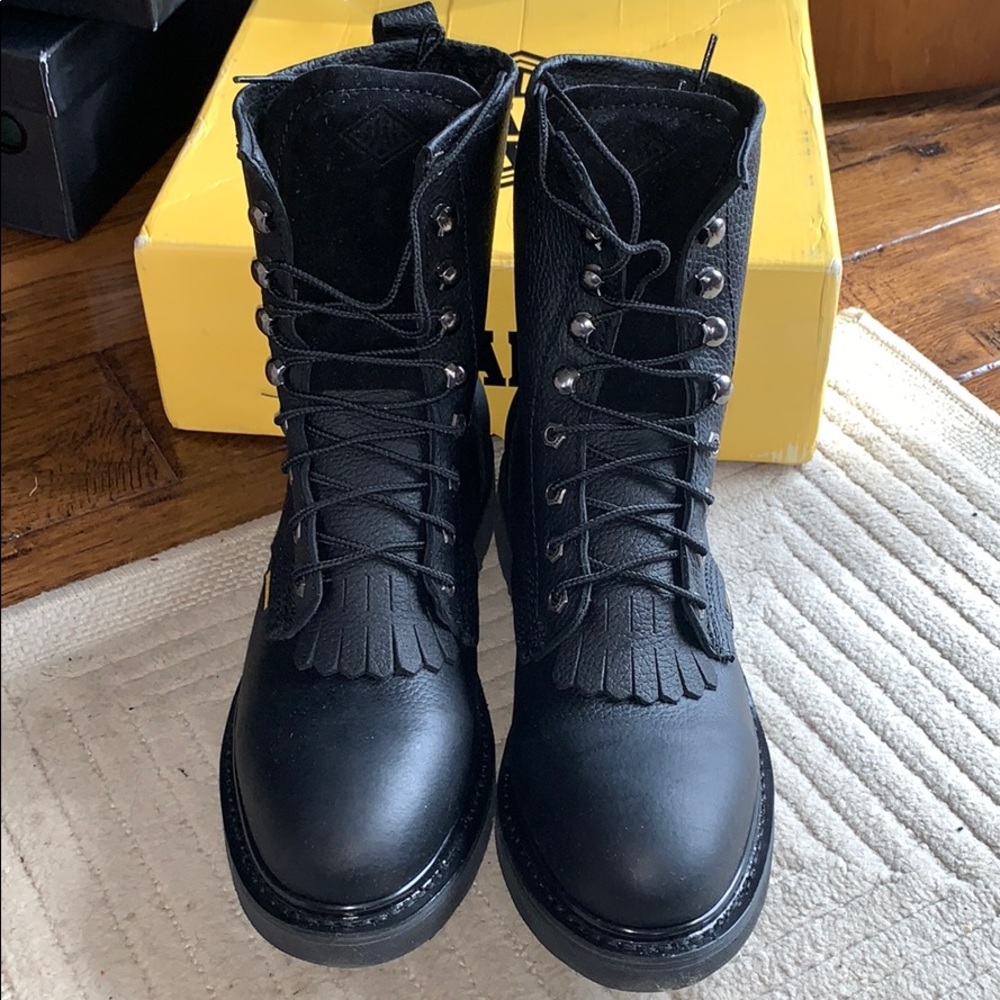 Brand NEW Bonanza black boots in box. Size 10